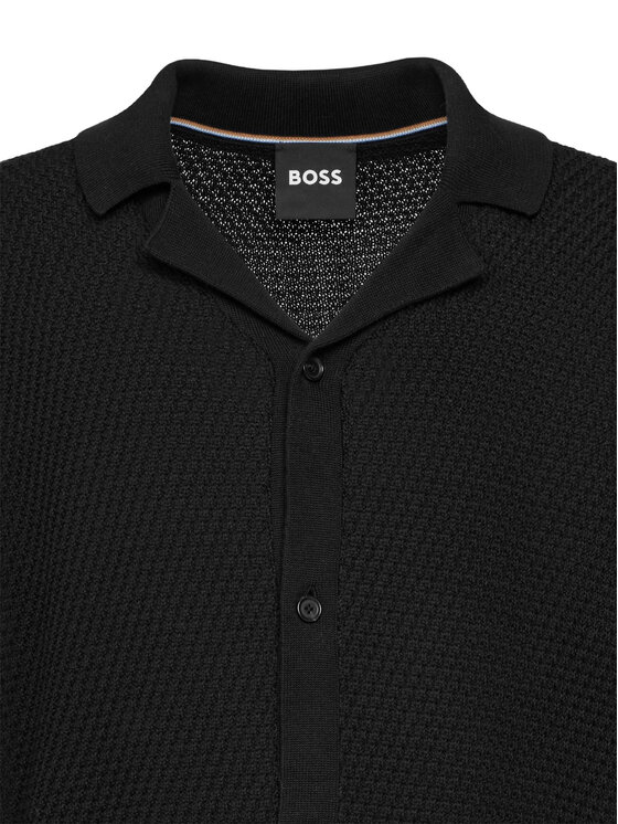 BOSS BOSS Strickjacke C-Iconico 50543163 Schwarz Regular Fit