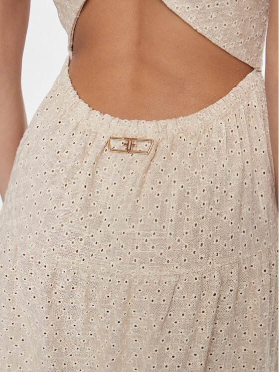 Fracomina Fracomina Vestito estivo FJ24SD2004W686E5 Beige Regular Fit