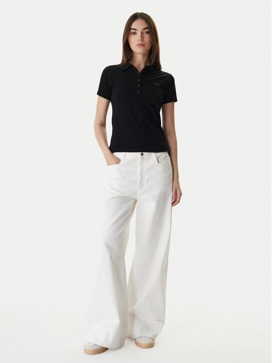 Guess Guess Polokošeľa W5GP73 KCYR1 Čierna Regular Fit