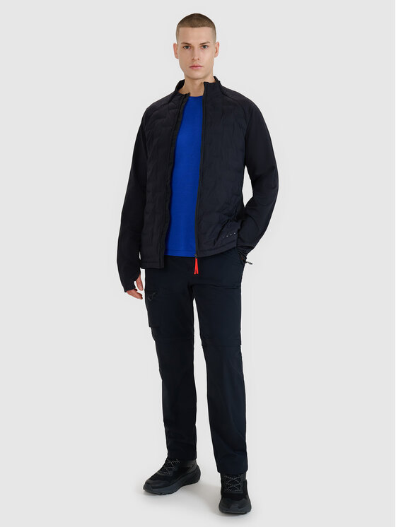 4F 4F Kurtka outdoor HALNY Czarny Slim Fit