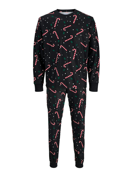 Jack & Jones Jack & Jones Pizsama Tristan 12285375 Fekete Loose Fit