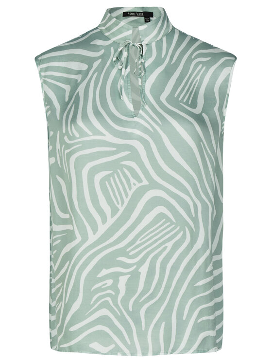 Marc Aurel Marc Aurel Bluzka 6082 1000 24622 Zielony Regular Fit