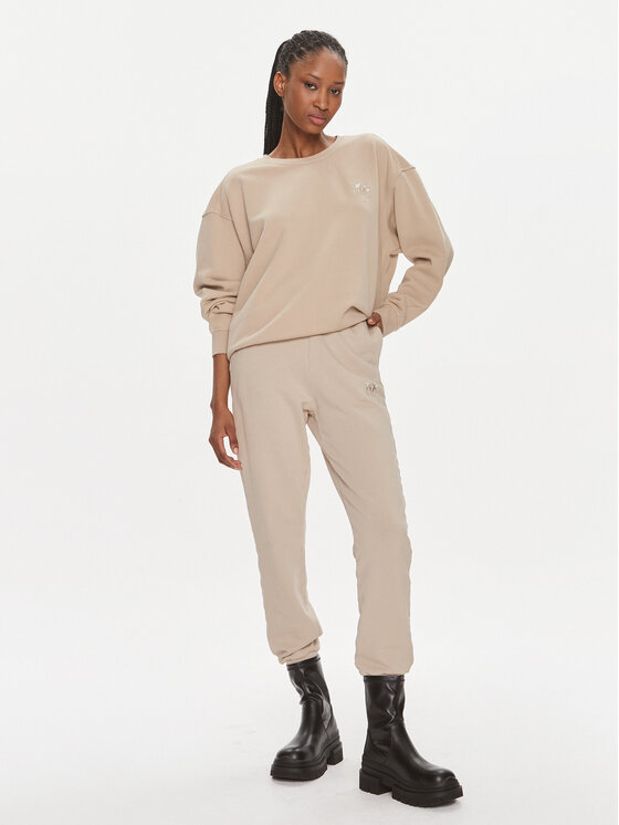 PINKO Pinko Spodnji del trenirke Carico 100371 A1N7 Bež Regular Fit