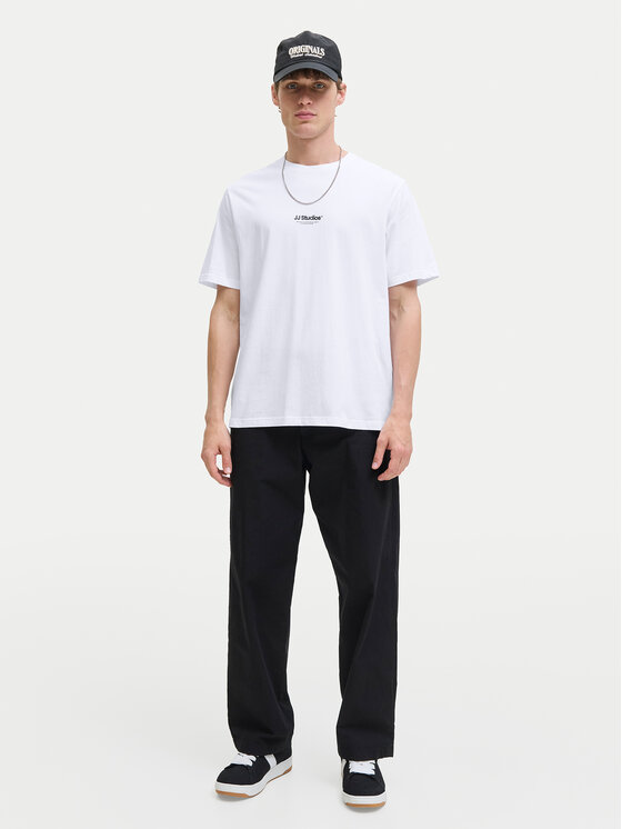 Jack&Jones Jack&Jones T-shirt Soho 12278787 Bijela Relaxed Fit