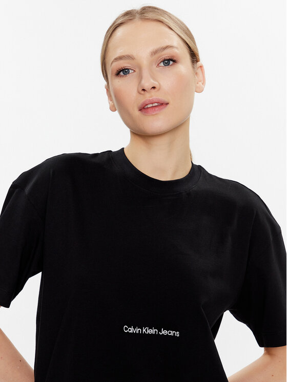 Calvin Klein Jeans Calvin Klein Jeans Rochie de zi J20J220742 Negru Relaxed Fit