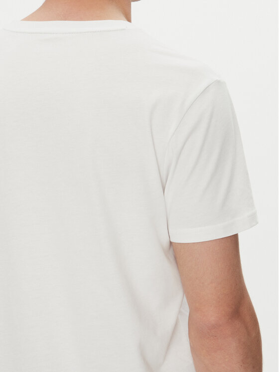 Tommy Hilfiger Tommy Hilfiger T-Shirt UM0UM03418 Bílá Regular Fit