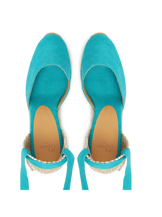 Castañer Castañer Espadrilky Carina/8/002 021642 Tyrkysová