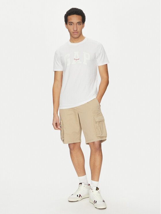 Gap Gap Шорти от плат 880822-00 Каки Relaxed Fit