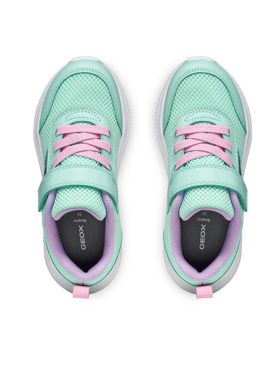 Geox Geox Sneakersy J Sprintye Girl J36FWB 01454 C3BE8 S Zielony