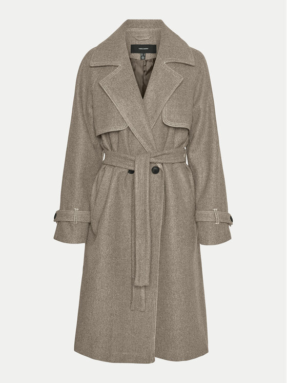 Vero Moda Vero Moda Kabát pro přechodné období Pop Miley 10319995 Béžová Regular Fit