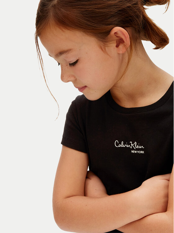 Calvin Klein Jeans Calvin Klein Jeans Tričko Signature IG0IG03061 Čierna Regular Fit
