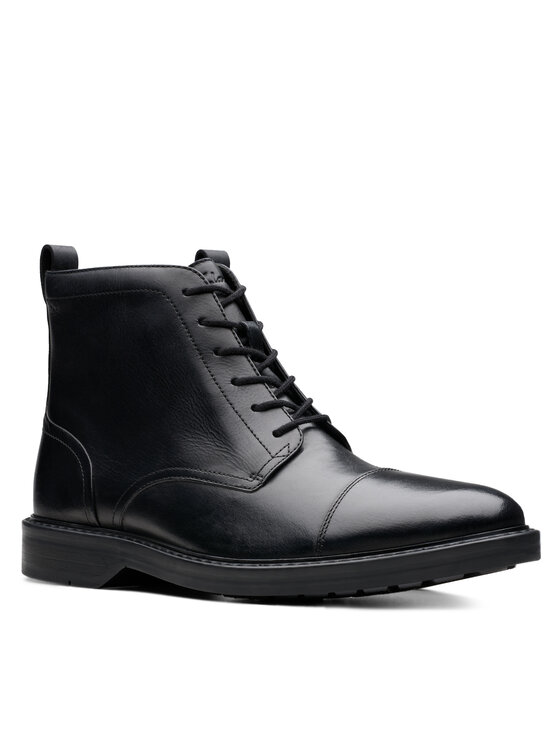 Clarks Clarks Kozačky Aldwin Cap 26179732 Černá