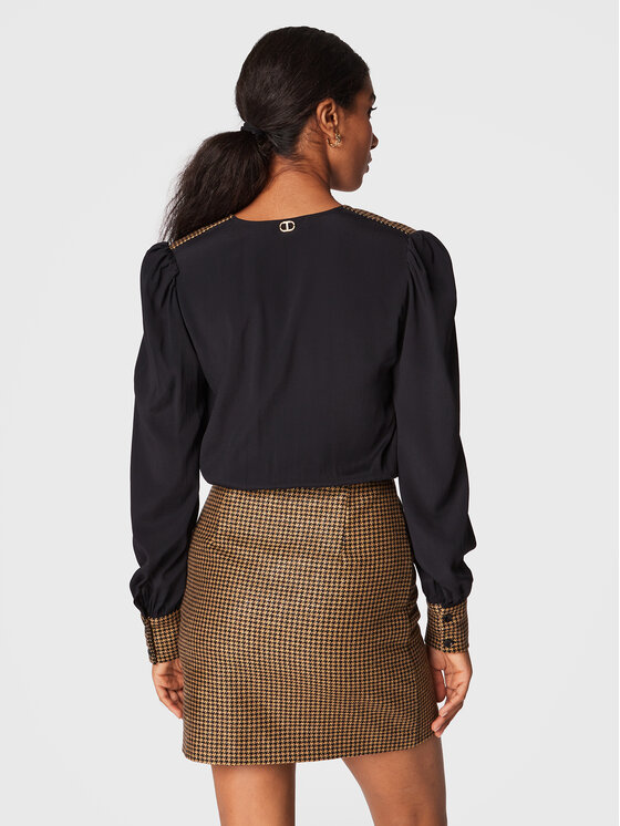 TWINSET TWINSET Rochie cocktail 222TT2316 Negru Regular Fit