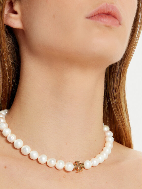 Tory Burch Tory Burch Ogrlica Kira Pearl Necklace 157964 Zlata