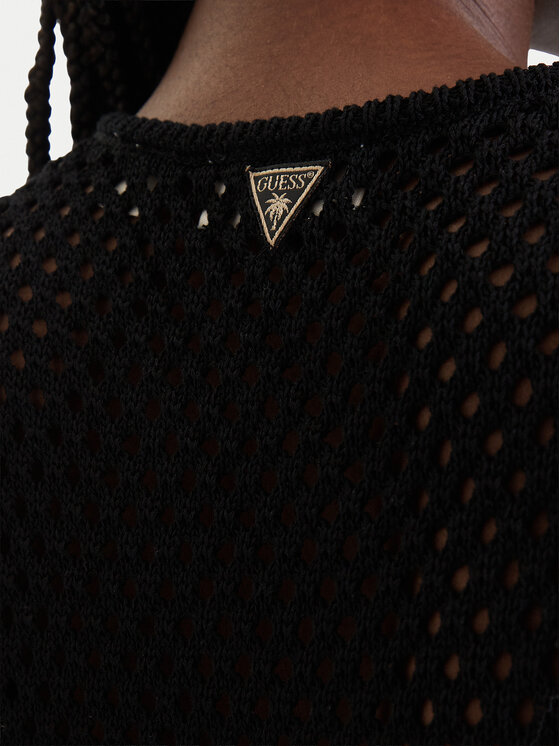 Guess Guess Top E6GR01 Z5632 Negru Regular Fit