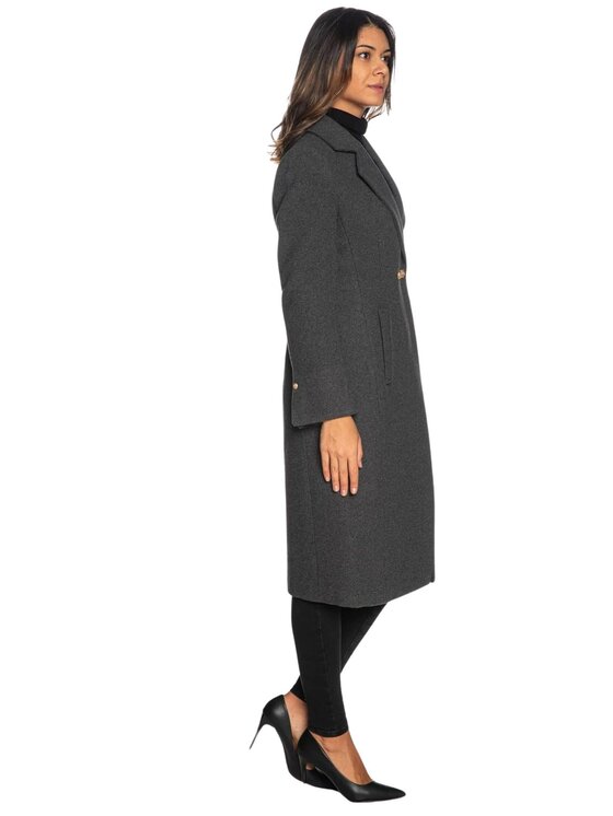 Yes Zee Yes Zee Cappotto Cappotto donna Grigio Classic Fit