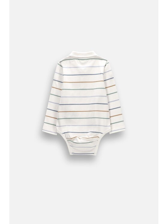 Coccodrillo Coccodrillo Dětské body ZC6112401MBN-003 Krémová Regular Fit