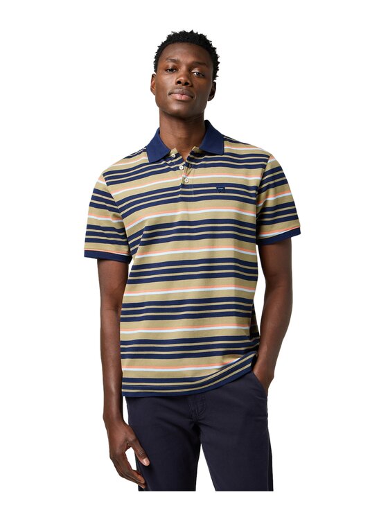 Wrangler Wrangler Polo 112371510 Zielony Regular Fit