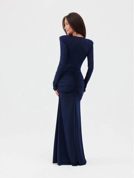 Roco Fashion Roco Fashion Večerné šaty Ariella Tmavomodrá Slim Fit