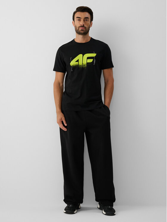 4F 4F T-Shirt COMMERCIAL Czarny Regular Fit
