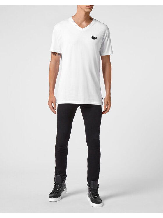 PHILIPP PLEIN PHILIPP PLEIN Tričko 6633 Biela Regular Fit