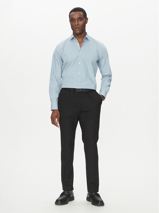 HUGO HUGO Camicia Koey 50539766 Celeste Slim Fit