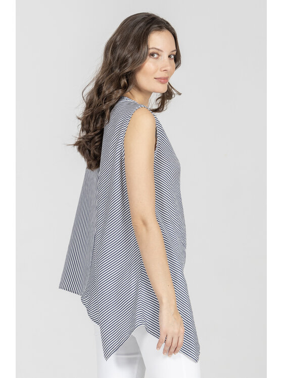 Deni Cler Milano Deni Cler Milano Top T-DC-0014-F2-20-15-1 Niebieski Loose Fit