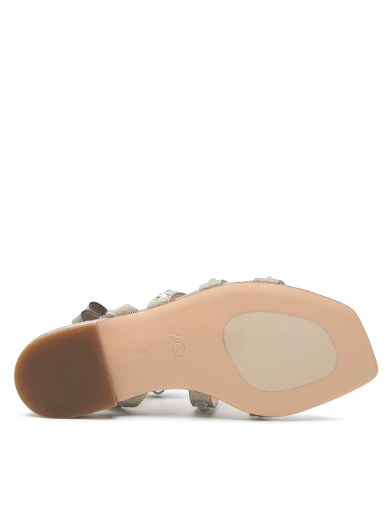AGL AGL Sandalen Crystal Flat D667034PCKG0869507 Grün