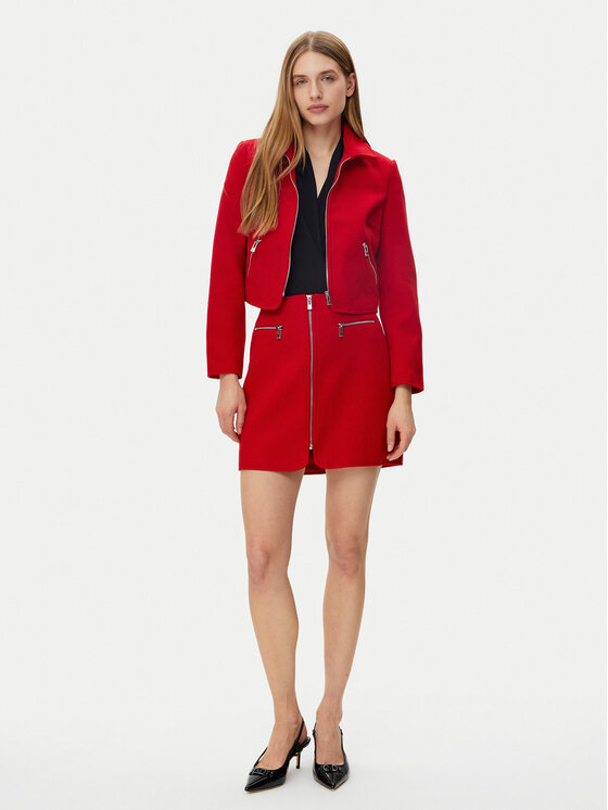 Morgan Morgan Mini suknja 241-JADA Crvena Straight Fit