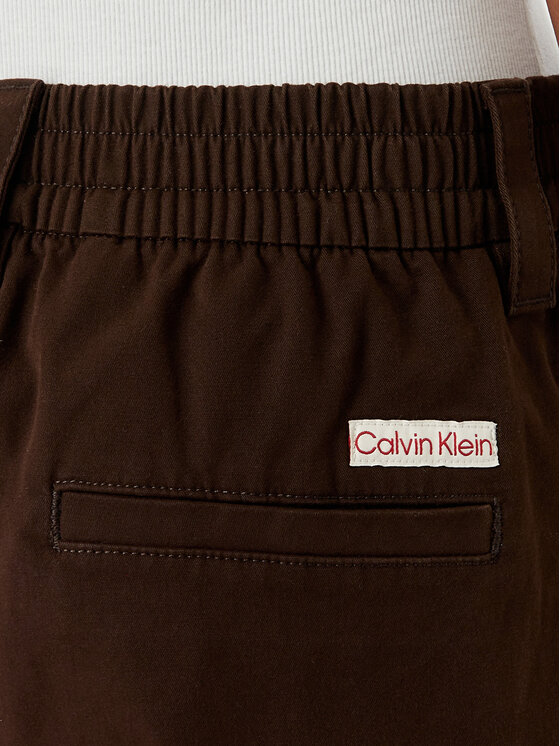 Calvin Klein Jeans Calvin Klein Jeans Cargo kalhoty LV047F623G Tmavě hnědá Relaxed Fit
