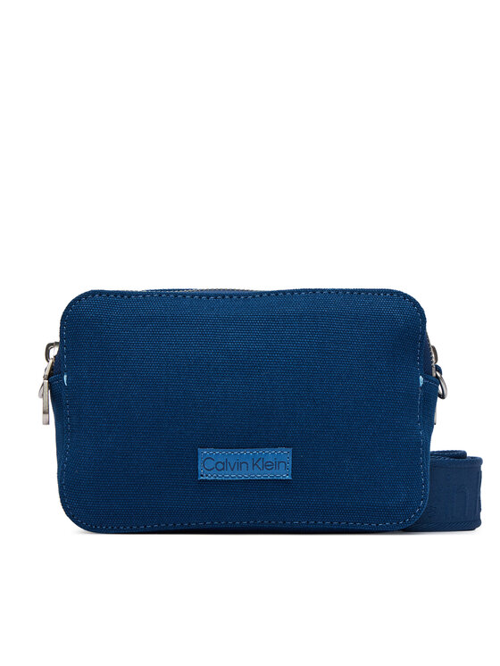 Calvin Klein Calvin Klein Kabelka Webbing Strap Canvas Camera Bag LV04F3385G Modrá