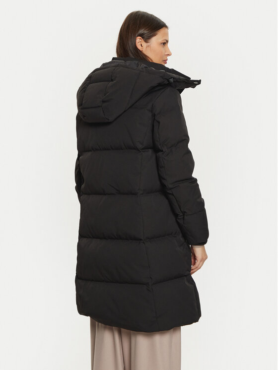Guess Guess Пухено яке Belkisa W4BL0B WGJR2 Черен Regular Fit