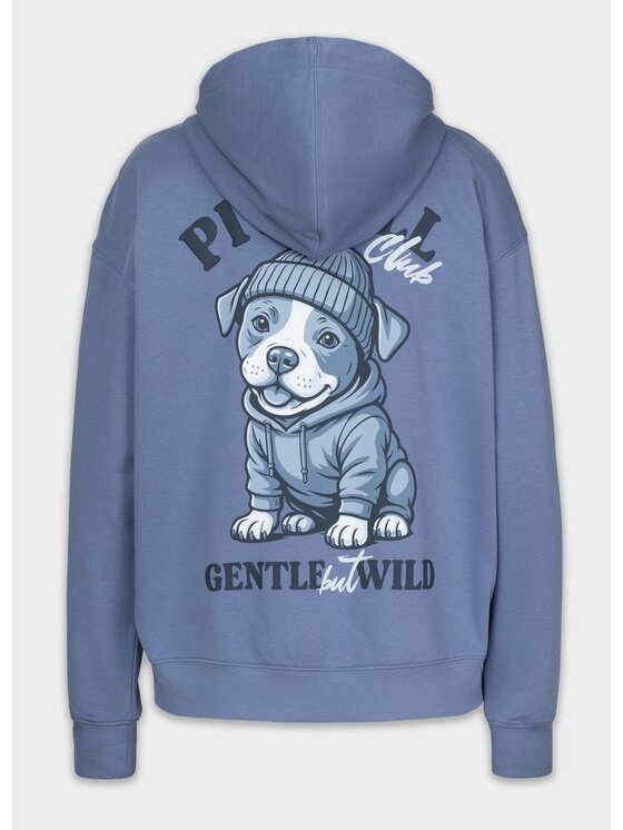 PITBULL PITBULL Bluza GENTLE BUT WILD Niebieski Regular Fit