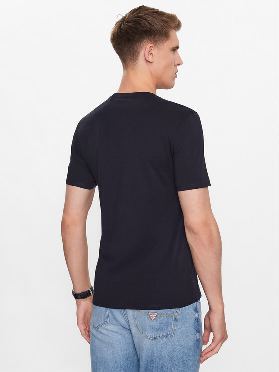 Guess Guess T-Shirt M2YI36 I3Z14 Tmavomodrá Slim Fit