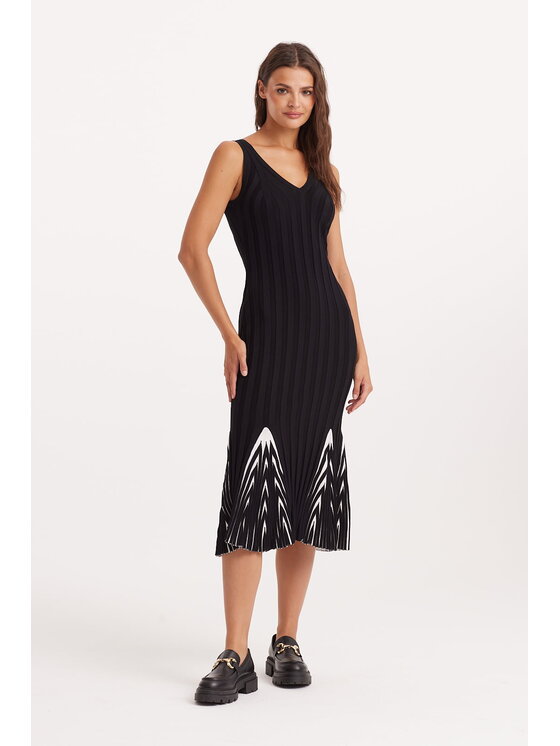 Castellani Castellani Sukienka Iness Czarny Regular Fit