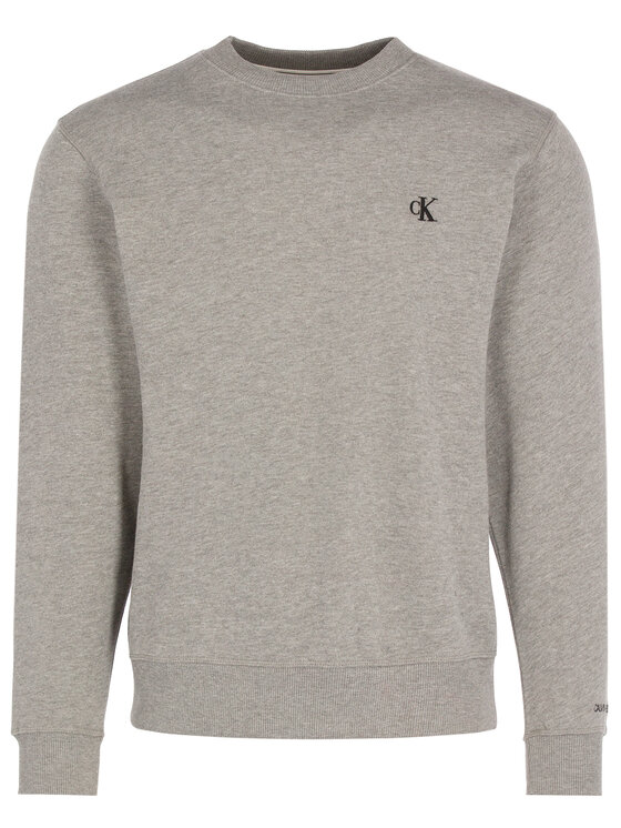 Calvin Klein Jeans Calvin Klein Jeans Mikina Embroidered Logo J30J314536 Sivá Regular Fit
