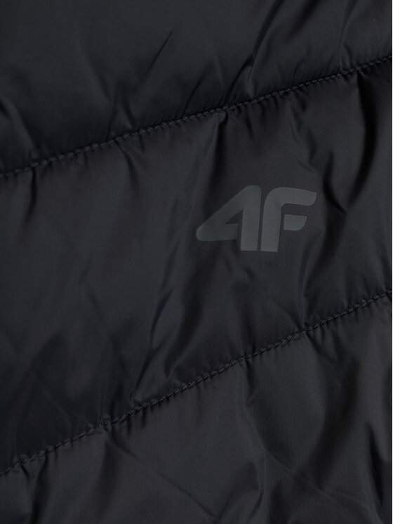 4F 4F Kurtka puchowa BASIC+ Czarny Regular Fit