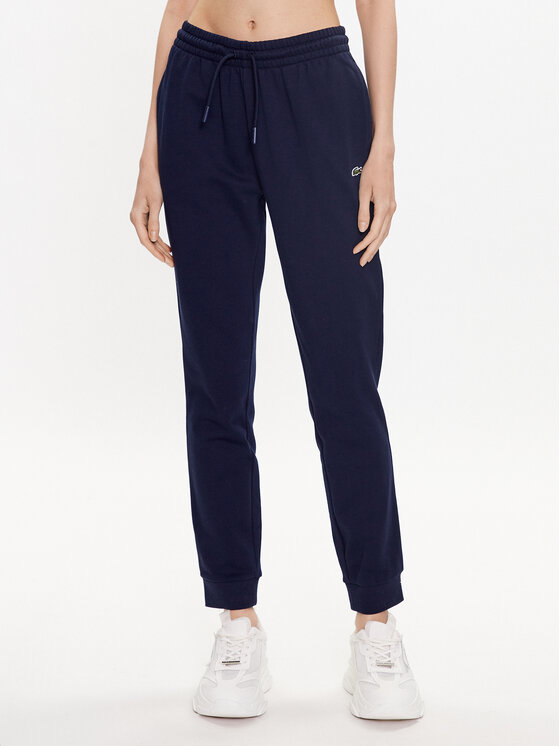 Lacoste Spodnji del trenirke XF9216 Mornarsko modra Regular Fit