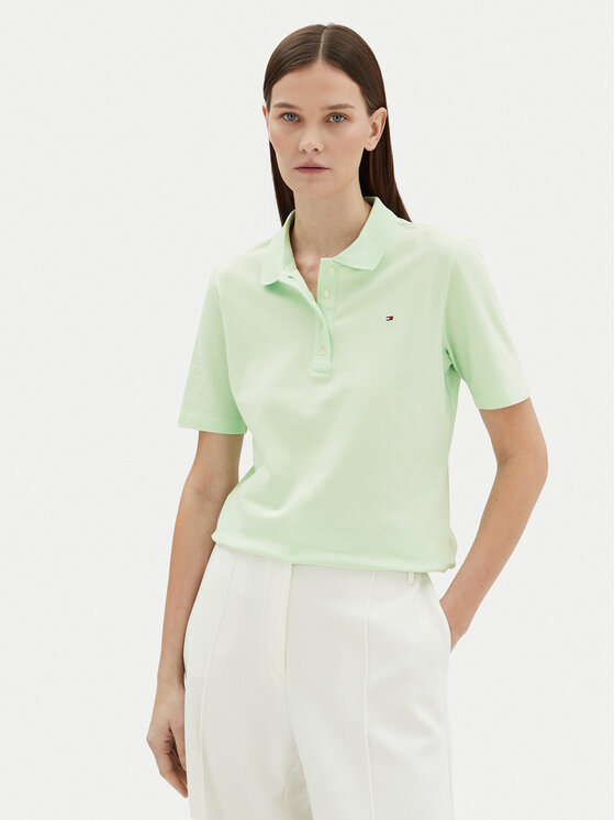 Tommy Hilfiger Tommy Hilfiger Tricou polo 1985 WW0WW43224 Verde Regular Fit