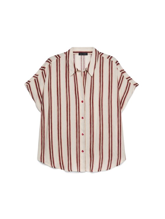 Fiorella Rubino Fiorella Rubino Camicia 5019L000186N0R2 Crema Boxy Fit