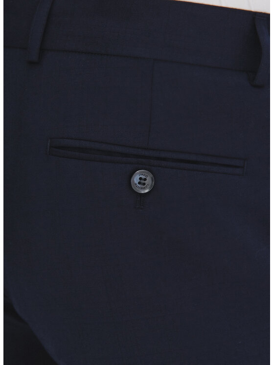 Pako Lorente Pako Lorente Spodnie garniturowe P25WF-6G-006 Granatowy Super Slim Fit