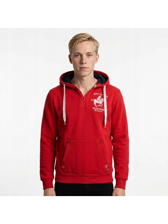 Geographical Norway Geographical Norway Bluza WW4783H/GNO-Red Czerwony Regular Fit