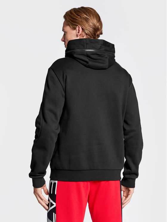 EA7 Emporio Armani EA7 Emporio Armani Mikina 6LPM88 PJ07Z 1200 Čierna Regular Fit