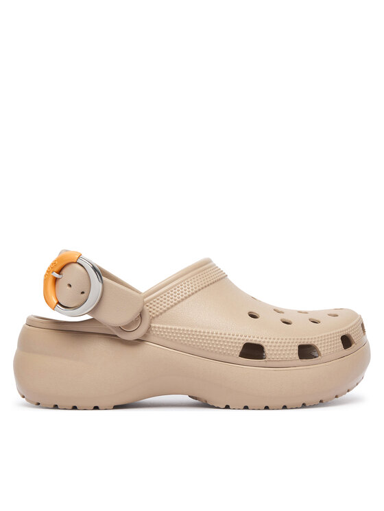 Crocs Crocs Şlapi Classic Platform Buckle Clog 213230 Bej
