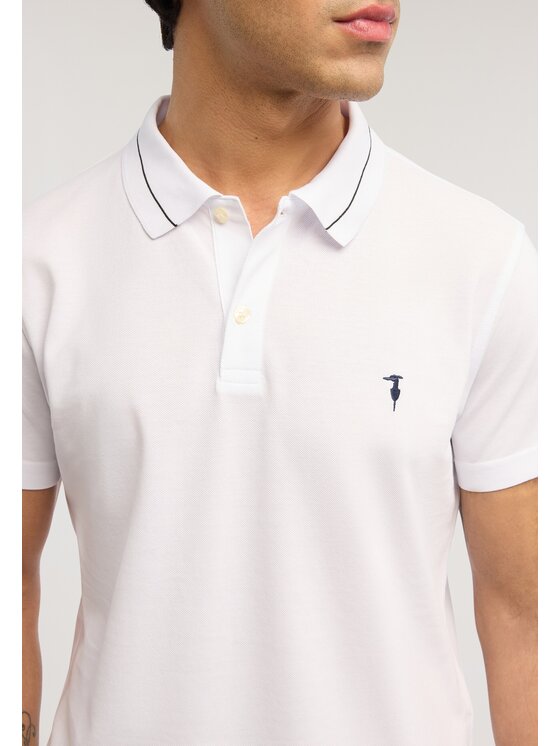 Trussardi Trussardi T-Shirt G5018000129N001 Biały Regular Fit