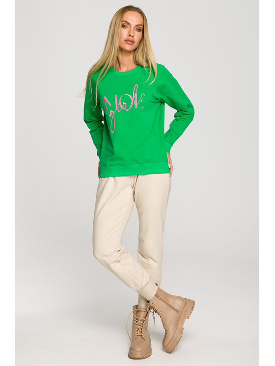 Made of Emotion Made of Emotion Felpa M693 Verde Authentic Fit