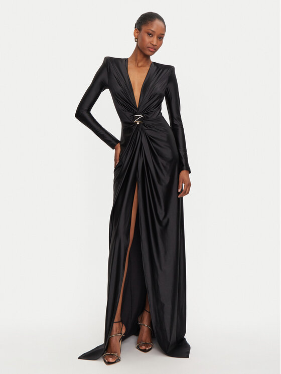 Elisabetta Franchi Elisabetta Franchi Õhtune kleit AB-729-47E2-V700 Must Regular Fit