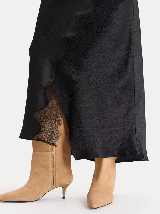 BOSS BOSS Макси пола C_Vlace 50548389 Черен Slim Fit