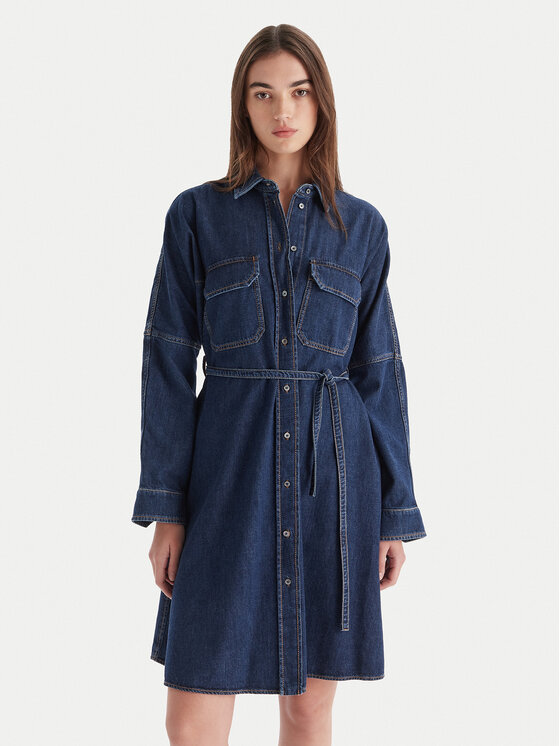 Weekend Max Mara Weekend Max Mara Farmer ruha Balenio 2525226081 Sötétkék Regular Fit