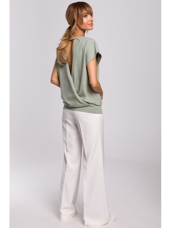 Made of Emotion Made of Emotion Halenka M498 Zelená Basic Fit